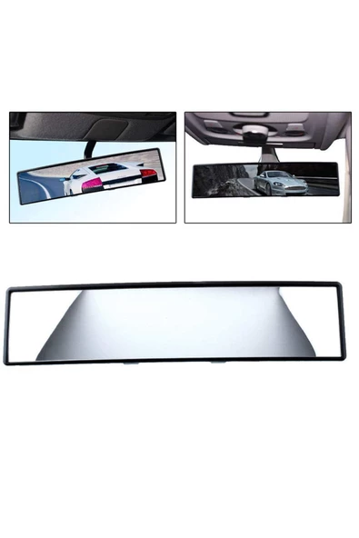 Ayna Makaslı Bombeli İç Dikiz Aynası 30 cm Siyah - 4