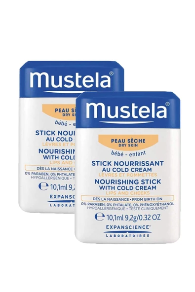 Mustela Nourishing Stick With Cold Cream 9,2 gr 2 Adet