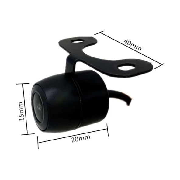 Mega Oto Market Gece Görüşlü 4.3" Ekranlı 18.5 mm IR Geri Görüş Kamerası 12V PMX2960 Siyah Tüm Araçlarla Uyumlu Universal - 6