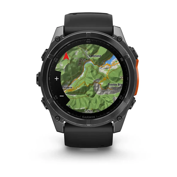 Garmin Fenix 8 – 51mm AMOLED Slate Gri, Siyah Silikon Kayışlı - 6