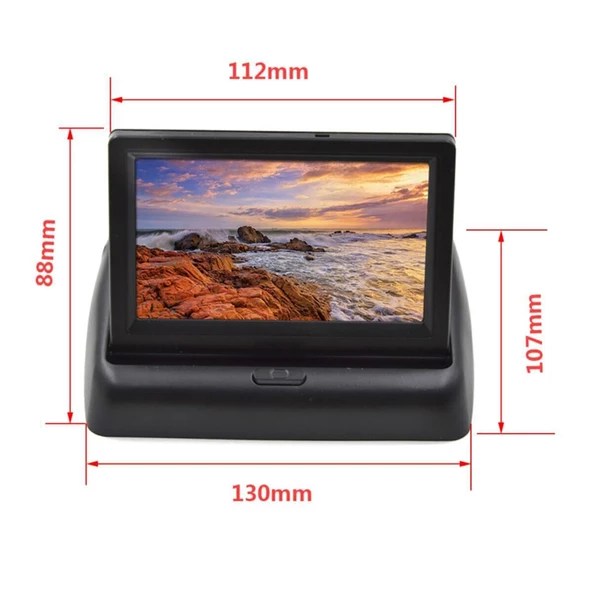Katlanır 4,3" Lcd Ekran ve Geri Vites Park Kamerası - 10