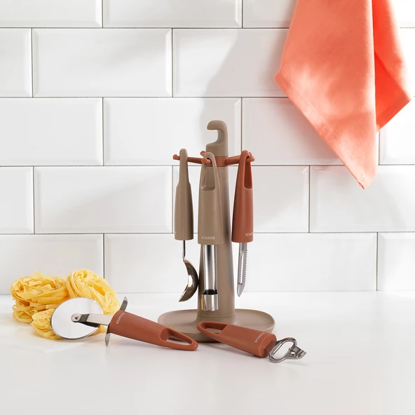 Schafer Easy Standlı Gadget Seti 6 Parça-Pembe/Vizon ürün görseli 1