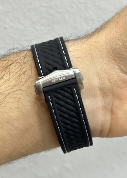 Reward Siyan Silikon Kordon Erkek Kol Saati - Resim 5