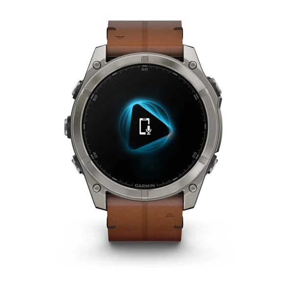 Garmin Fenix 8 – 51mm AMOLED Sapphire Karbon Gri DLC, Deri Kayışlı - 4