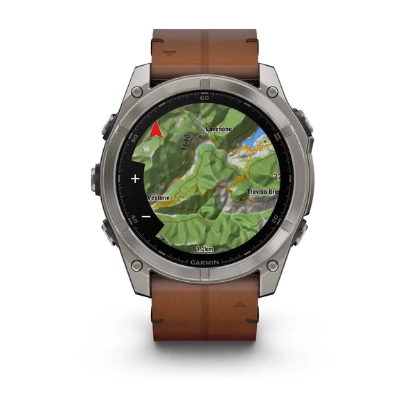 Garmin Fenix 8 – 51mm AMOLED Sapphire Karbon Gri DLC, Deri Kayışlı - 5