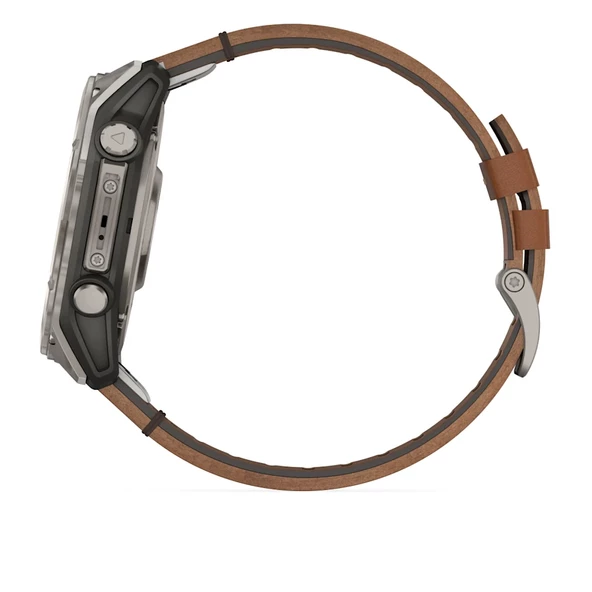 Garmin Fenix 8 – 51mm AMOLED Sapphire Karbon Gri DLC, Deri Kayışlı - 9