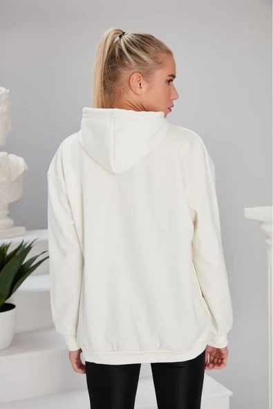 Squid Game Beyaz Kadın 3ip Kapşonlu - Resim 5