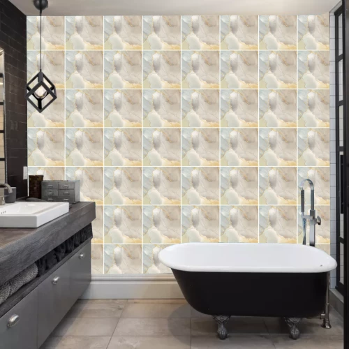 Decohandy 30x30 Cm Pvc Duvar Karosu 4'Lü Paket - Dumanlı Mermer Desen - Resim 3