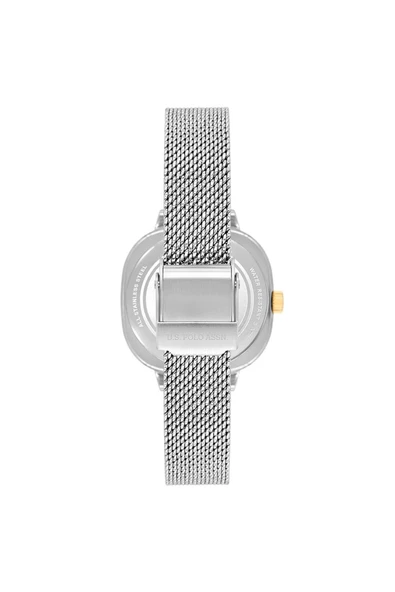 U.S. Polo Assn. USPA2087-04 Metalik Gri Hasır Kadın Kol Saati - 3