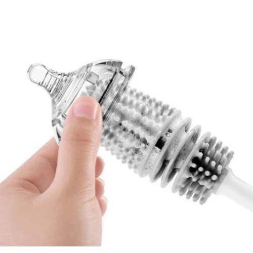 Silikon Uzun Saplı Kavanoz Yıkama Fırçası - Resim 2