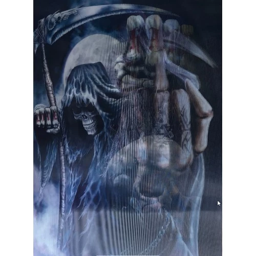 5D Elmas Boyama 3 Farklı Resim Değişenli Halloween İskelet Tablosu - Resim 3