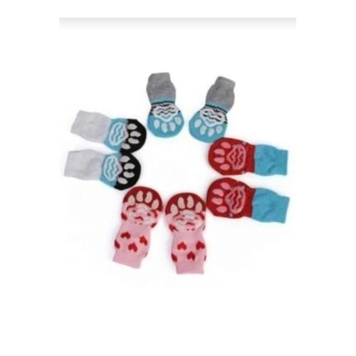 Kedi Köpek Kaydırmaz Örme Çorap - Resim 2