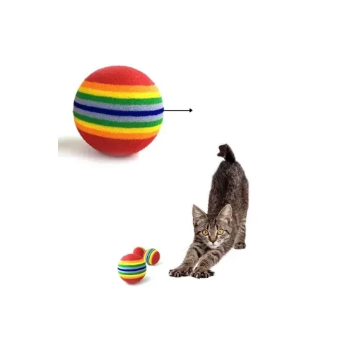 Sünger Kedi Köpek Çiğneme Ve Oyun Topu 4 Adet - 2