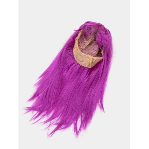 Fuşya Renk Peruk - Resim 4