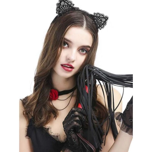 Dantelli Kedi Kulağı Tacı - Resim 4