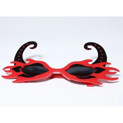 Kırmızı Alevli Parti Gözlüğü - Resim 2