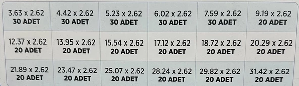 2.62 MM ORİNG SETİ 70 SHORE - 2