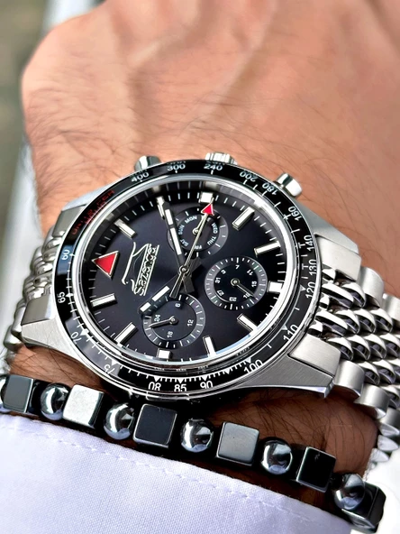 Slazenger SL.09.2417.2.01 Çelik Kordon Erkek Kol Saati - Resim 4