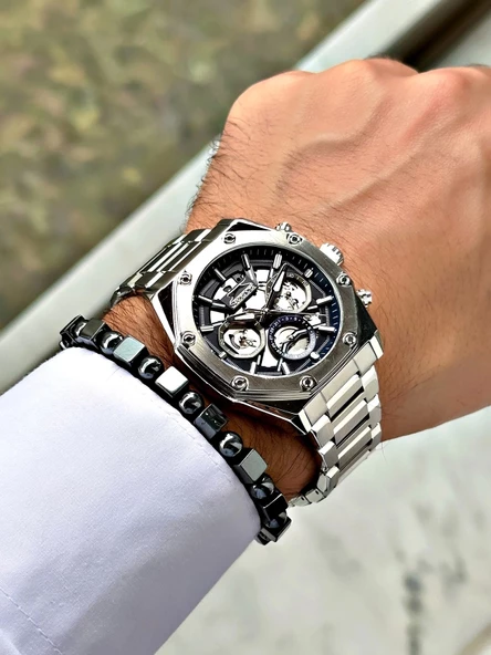 Slazenger SL.09.2378.04 Çelik Kordon Erkek Kol Saati - Resim 4