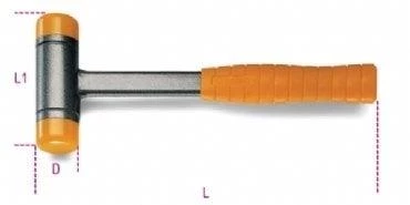 Beta 1392-40 Plastik Çekiç 40mm