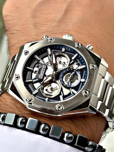 Slazenger SL.09.2378.04 Çelik Kordon Erkek Kol Saati - Resim 3