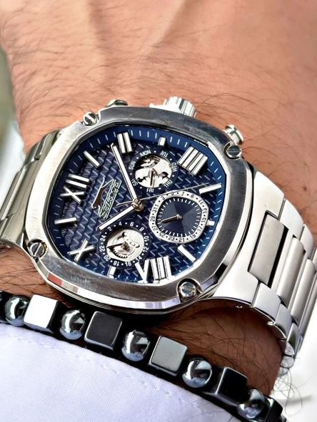 Slazenger SL.9.2320.2.02 Çelik Kordon Erkek Kol Saati - Resim 4