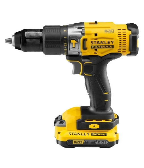 Stanley 18V 2.0AH V20 Çift Akülü Darbeli Matkap SCD718D2K - 2