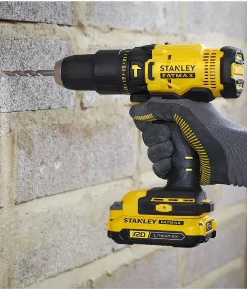 Stanley 18V 2.0AH V20 Çift Akülü Darbeli Matkap SCD718D2K - 5