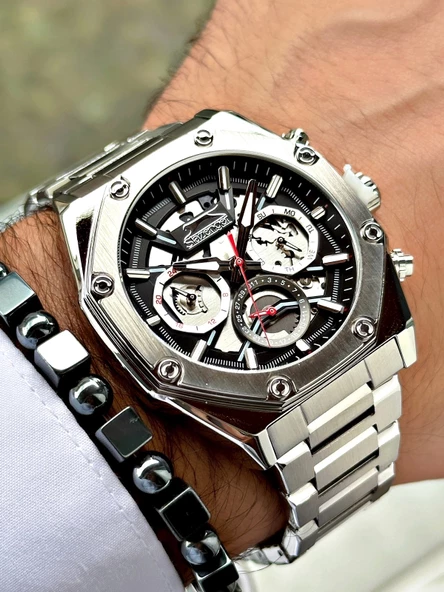 Slazenger SL.09.2378.01 Çelik Kordon Erkek Kol Saati - Resim 4