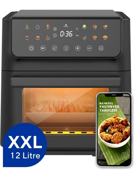 Kumtel Fastfryer XXL HAF-10 12 lt Yağsız Fritöz