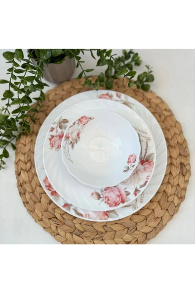 24 Parça Opal Yemek Takımı 6 Kişilik - 2