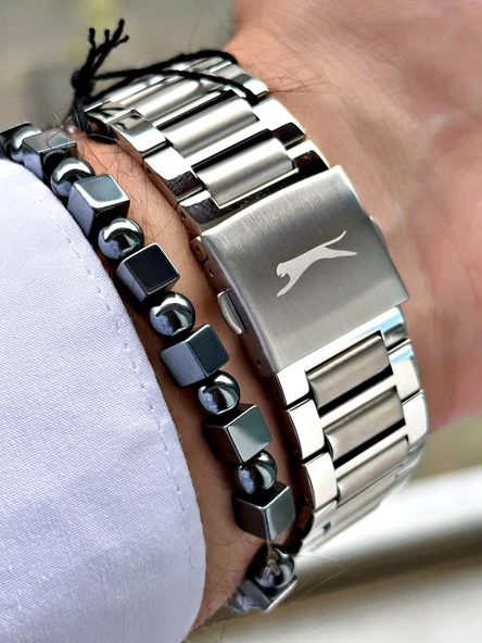 Slazenger SL.9.2320.2.03 Çelik Kordon Erkek Kol Saati - Resim 2