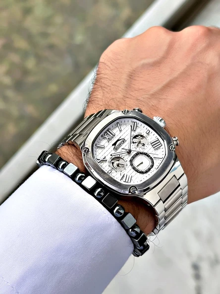 Slazenger SL.9.2320.2.08 Çelik Kordon Erkek Kol Saati - Resim 2