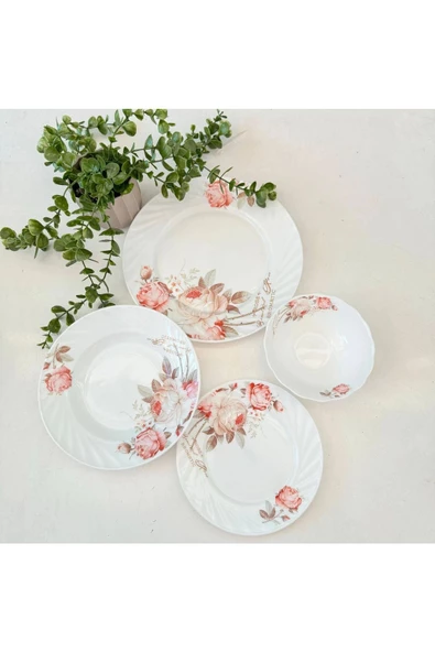 24 Parça Opal Yemek Takımı 6 Kişilik - 3