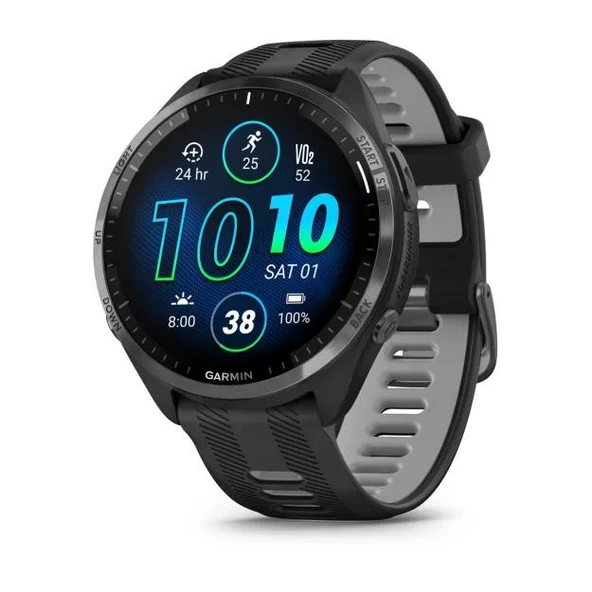 Garmin Forerunner 965 - Karbon Gri DLC Titanyum Siyah | Gri - 2