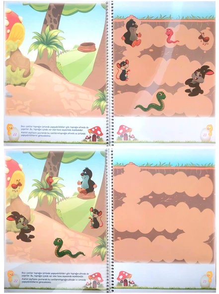 4 - 7 Yaş Ada ile Arda Öğreniyor Okul Öncesi Eğitim Seti - 10 Kitap - 536 Sayfa - Spiralli - 2