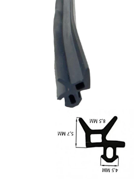 Contacall % 100 Kauçuk Yağlı Pvc Kapı Pencere Fitili Değişim Contası Siyah 10 Metre - Resim 3