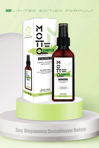 KERATİN - BİOTİN Özlü Dökülme Karşıtı ve Saç Yoğunlaştırıcı Üst Düzey Bakım Yağı 100ml - 3