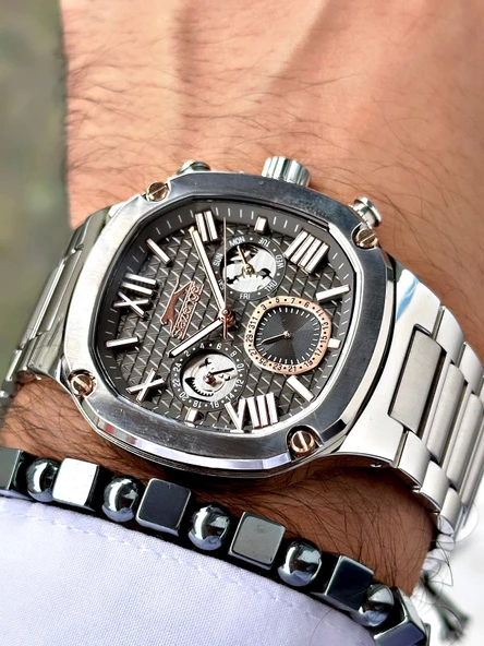 Slazenger SL.9.2320.2.03 Çelik Kordon Erkek Kol Saati - Resim 3