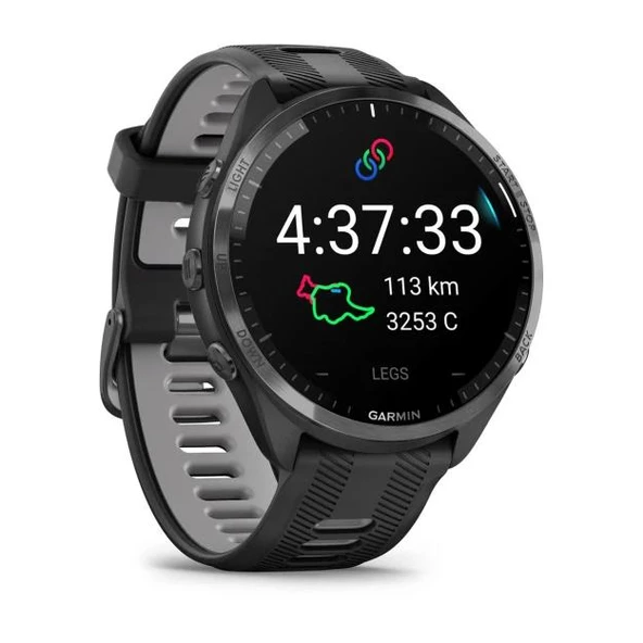 Garmin Forerunner 965 - Karbon Gri DLC Titanyum Siyah | Gri - 3