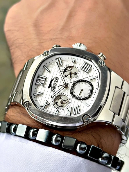 Slazenger SL.9.2320.2.08 Çelik Kordon Erkek Kol Saati - Resim 3