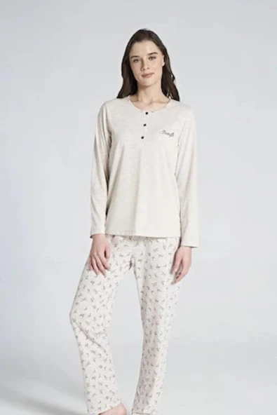 Pijadore Kadın Uzun Kol Pijama Takım 1711