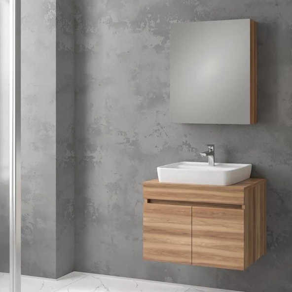 Denko Hazar 65 cm MDF Hazar Banyo Dolabı Takımı