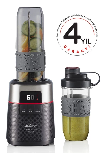 ARZUM 1148 SHAKE'N TAKE DREAM KISISEL BLENDER SIYAH