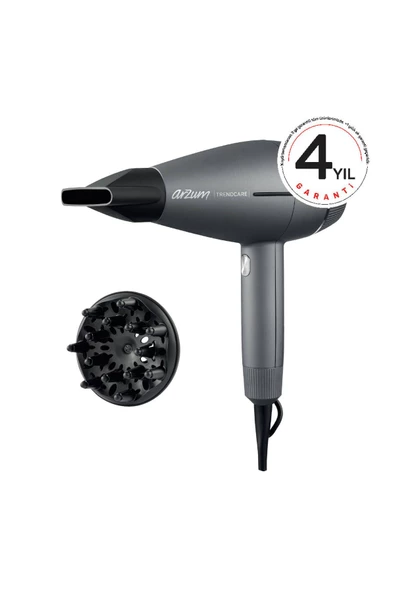 ARZUM 5109 TRENDCARE PROFESYONEL SAC KURUTMA MAKINESI ANTRASIT