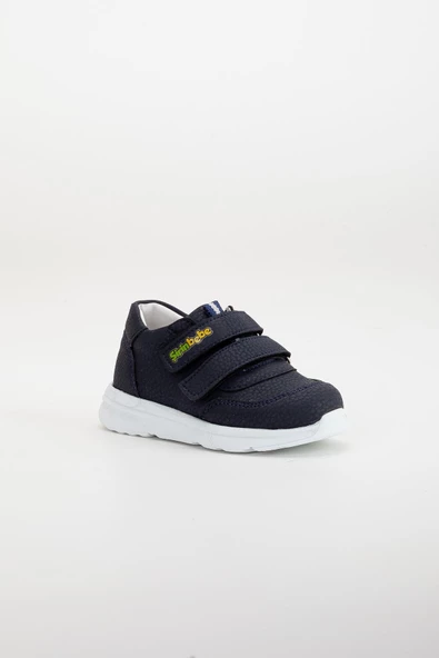 Şirinbebe Şiringenç Ortopedik Lacivert Cırtlı Beyaz Taban Erkek Bebek Çocuk Spor Ayakkabı - Resim 3