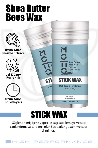 Motto Plus Professional Canlandırıcı ve Saç Sabitleyici Stick Wax 75ml - 2