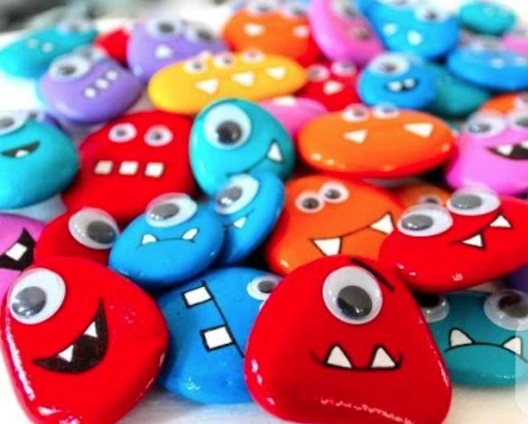 Yassı Taş 1 Kg Boyama Hobi Deniz Taşı Magnet Süs Taşı 2-5 cm Akvaryum Teraryum Süsleme - 3