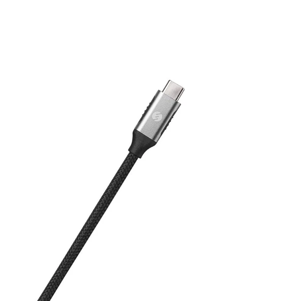 S-link SW-U5145 Gri Metal Type-C to VGA Adaptör (PC için) - 3