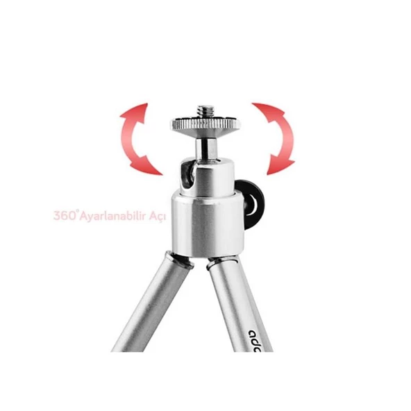 Addison ATR-10H3 12.7-21.6cm Mini Tripod - 3